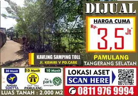 DIJUAL TANAH PALING MURAH DI PAMULANG