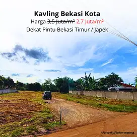 Dekat Exit Tol Bekasi Timur, 2 Jt-an Kavling SHM Mutika Jaya