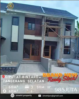 Dijual Rumah Brand New dalam Cluster Area Ciputat Tangsel 2 Lantai