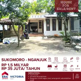 DIJUAL dan DISEWAKAN Rumah Full Furnish di Sukomoro Nganjuk 10 Menit k
