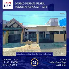 SIAP HUNI BARU RENOVASI Rumah Darmo Permai Utara Surabaya Barat