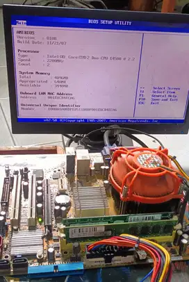 Mainboard Core 2 Duo E4500, Memori 4GB,