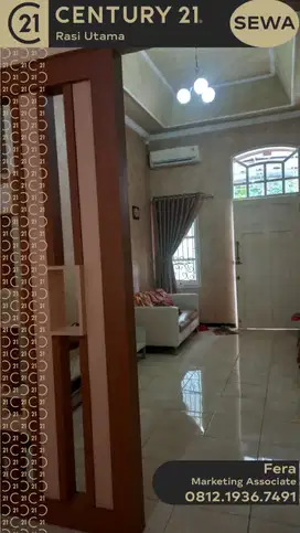 DISEWAKAN RUMAH DIDALAM CLUSTER KOTA WISATA CIBUBUR