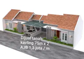 Dijaul tanah siap bangun 2 unit