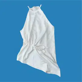 Halter neck top putih