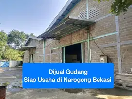 Dijual Cepat Gudang Siap Pakai Usaha Dekat Tol Narogong Bekasi