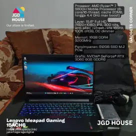 Nota 17Jt nvidia RTX 3060 laptop gaming lenovo ideapad gaming 3