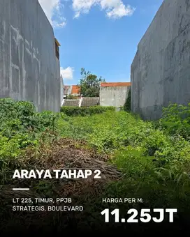 Kavling Araya Tahap 2 STRATEGIS BOULEVARD