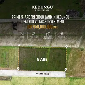 Prime 5-Are Freehold Land in Kedungu – Ideal for Villas & Investment
