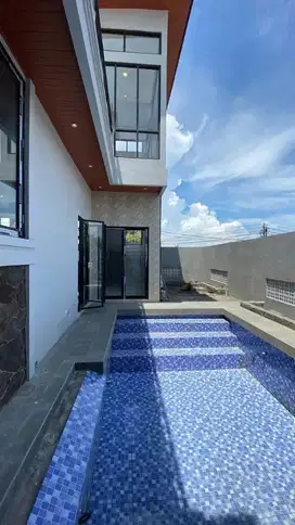 Langkah Rumah Baru Dekat Aloha, Waru, Bandara Juanda Ada Kolam Renang