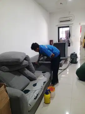 Jasa cuci kasur springbed sofa karpet dan jok mobil