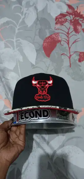 Topi Caps Cap Sb Snapback Hat Hats Newera New Era X NBA Chicago Bulls