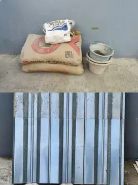 Sale 2 sak semen 5 lembar bondek bondeck dll