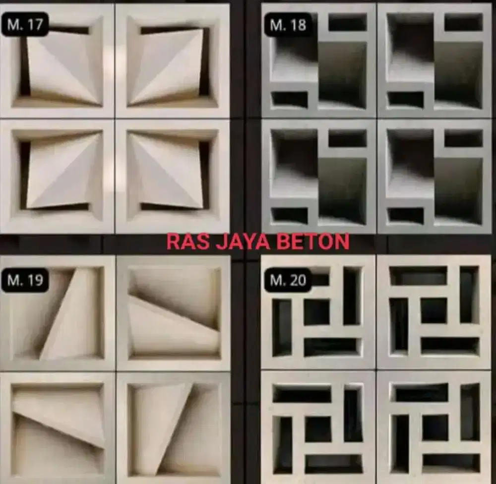 Roster beton minimalis