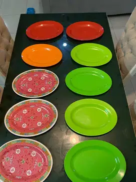 Piring oval atau baki 10 pcs