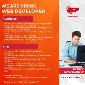 DIBUTUHKAN WEB DEVELOPER