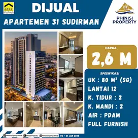 DIJUAL APARTEMEN 31 SUDIRMAN 2 BEDROOM LANTAI 12