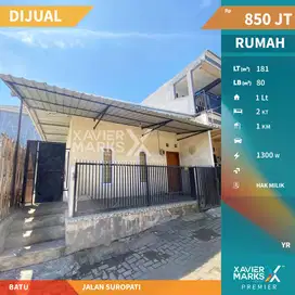 Dijual Rumah Minimalis Kawasan Wisata di Jl Suropati Batu Malang