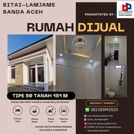 Bitai - Rumah Minimalis Cantik Dijual Tipe 50 Tanah 151 m Banda Aceh