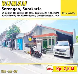 rumah Serengan Surakarta dekat mall dan pusat kota solo