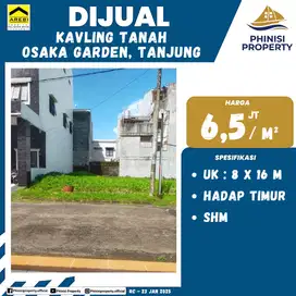 DIJUAL KAVLING TANAH OSAKA GARDEN, TANJUNG BUNGA