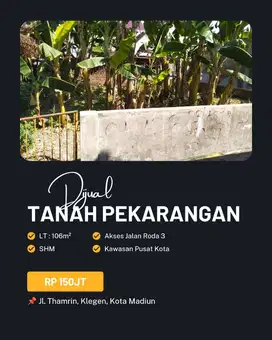 Tanah Di Belakang Wearness Madiun