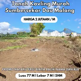Taa nah dijual View Peegunungan Sumbersekar Malang Murah