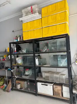 Rak Besi Holo Galvanis Rak Aquarium Rak Barang utk Jualan atau Pribadi