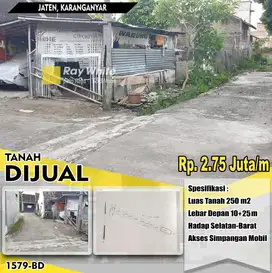 Dijual Tanah di Jaten Karanganyar