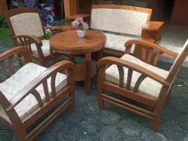 Kursi sedan kuno jati muthon