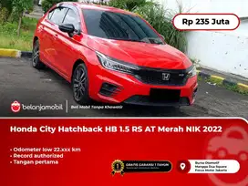 LOW KM !! HONDA CITY RS HATCHBACK 2022 / 2023 MERAH