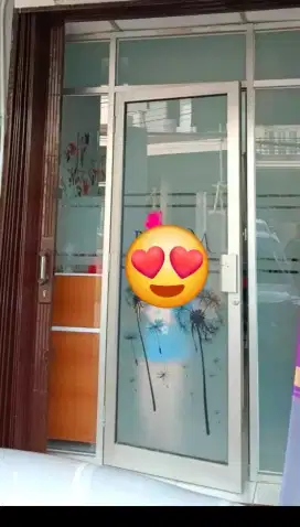 Pintu Kaca kios / Ruko