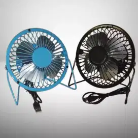 Kipas Angin USB MINIFAN SuperWind Portabel Body Besi Empat Baling