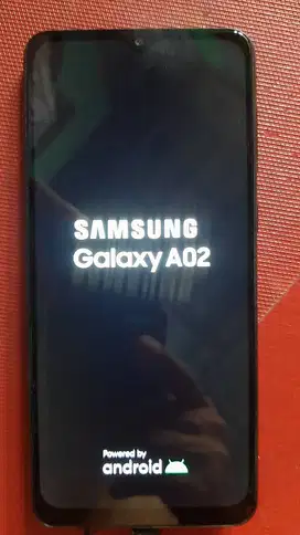 Samsung A02 3/32 Black Hitam Mulus