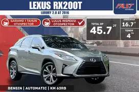 LEXUS RX200 T 2016 LUXURY 2.0 AT LOW KM.63RB & PAJAK PANJANG #F1ST
