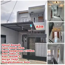 Dijual Rumah Mangkubumen Banjarsari Solo