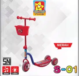 Scooter anak roda 3 + musik