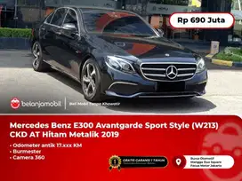 [ KM 17RB ] Mercedes Benz E300 Avantgarde Sport Style Hitam 2019/2020