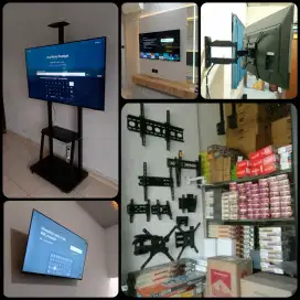 Bracket tv di kota Solo (braket/breket lengkap)