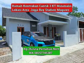 Rumah Disewakan Jogja Bay Maguwo Stadion Cantik Minimalis 3 KT