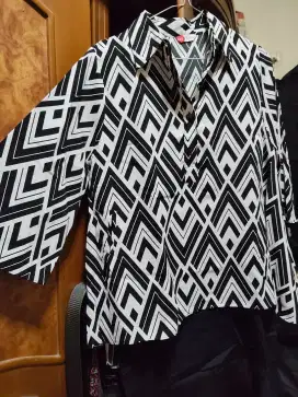 Dress Hitam putih size M