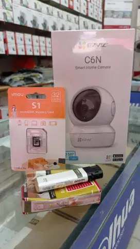 Paket cctv ezviz wireless + memori free pasang