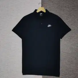Kaos polo shirt Nike colour black blue Size M