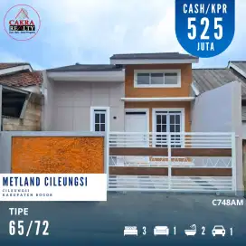 Rumah + Mezanin di Metland Cileungsi. 3KT, 2KM, 72m². 525jt