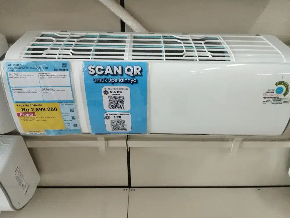 AC Midea 0.5pk 10m2 350 watt