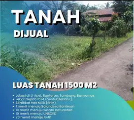 dijual tanah murah  dekat kampus sudah pekarangan 600rb permeter