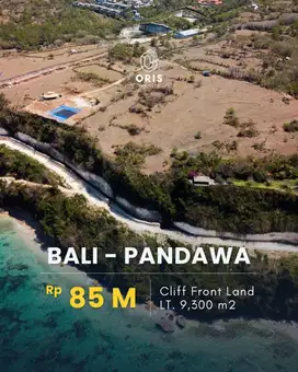 For Sale Cliff Front Land Pandawa Ocean View, Akses Jalan Lebar