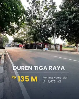 For Sale Kavling Komersial Siap Bangun Lokasi Strategis, Hadap Selatan