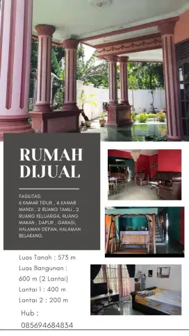Jual Rumah Besar Lokasi Startegis Harga NEGO