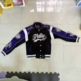 Jaket Motor Philipwork Ungu-Hitam (L)